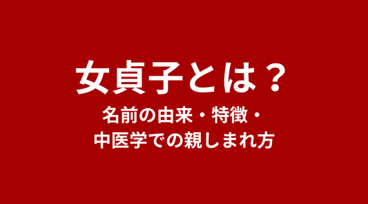 女貞子（じょていし）とは？名前の由来・特徴・中医学での親しまれ方