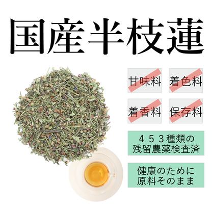 【国産】半枝蓮茶　甘味料、着色料、保存料不使用。残留農薬検査済み。